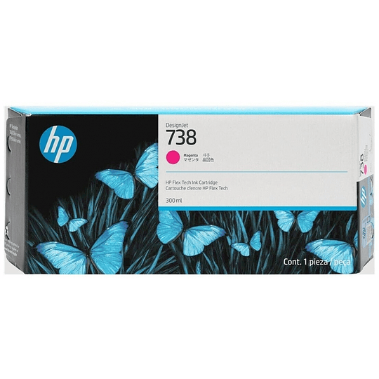 HP 676M7A Magenta Cartucho de Tinta Original - 738