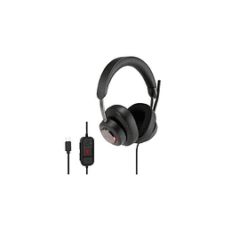 Kensington H2000 Auriculares Circumaurales con Microfono USB-C - Diadema Ajustable - Almohadillas de Gel con Efecto Refrescante - Cancelacion de Ruido