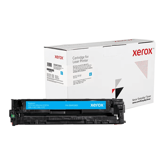 Xerox Everyday HP CB541A/CE321A/CF211A Cyan Cartucho de Toner Generico - Reemplaza 125A/128A/131A