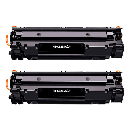 HP CE285A/CE278A/CB435A/CB436A Negro Pack de 2 Cartuchos de Toner Genericos - Reemplaza 85A/78A/35A/36A