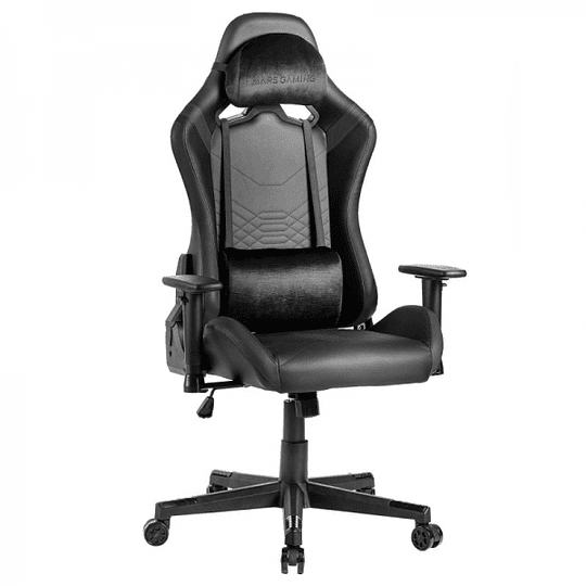 Mars Gaming MGC-PRO Silla Gaming - Cuero PU - Cojines Soft-Touch - Reposabrazos 2D - Respaldo Reclinable 135º - Soporta 150 kg - Base de Acero - Color