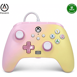 PowerA Mando con Cable Enhanced para Xbox Series X|S - Pink Lemonade