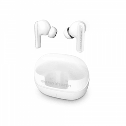 Energy Sistem Auriculares ANC -30dB - Quad Mic - Bluetooth 5.4 - 25h Autonomia - IPX4 - Plastico Reciclado - Color Blanco