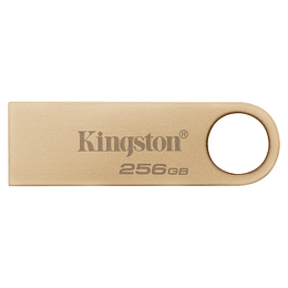 Kingston DataTraveler SE9 G3 Memoria USB-A 3.2 Gen 1 256GB - 220 MB/s en Lectura - Diseño Metalico - Color Oro (Pendrive)