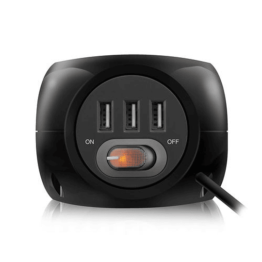 REGLETA CUBO EWENT EW3938 3TOMAS + 3USB C/INTERRUPTOR NEGRA