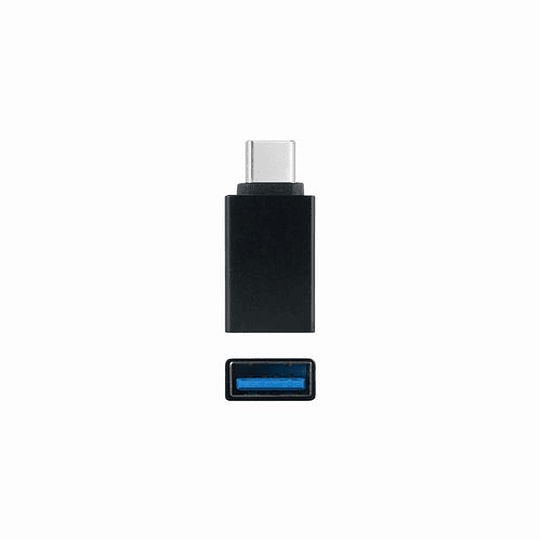 ADAPTADOR NANO CABLE USB C/M - USB A/H 3.1 NEGRO