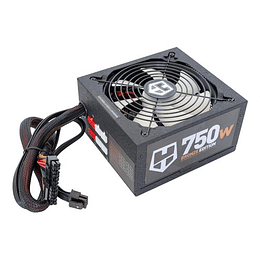 FUENTE ALIMENTACION 750W NOX HUMMER PFC-ACTIVO 80+BRONZE MODULAR 8SATA 14CM ATX