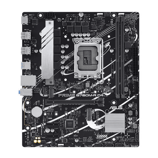 PLACA ASUS PRIME B760M-R D4 INTEL1700 2DDR4 HDMI 64GB