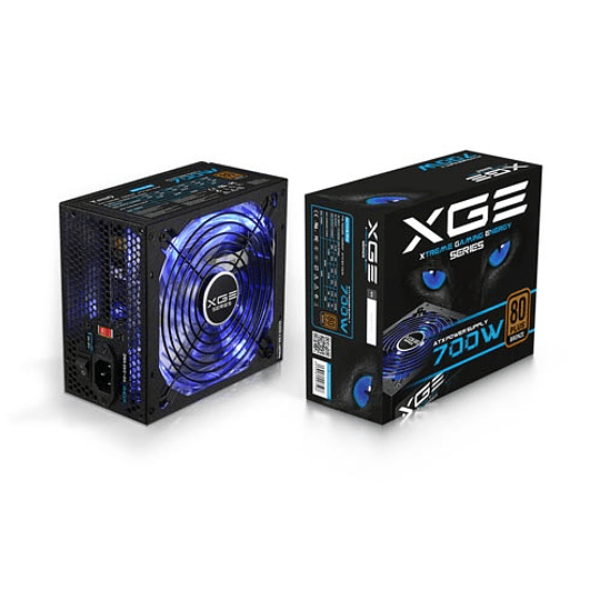 FUENTE ALIMENTACION 700W TOOQ GAMING PFC-ACTIVO 80+ 6SATA 14CM ATX LED AZUL