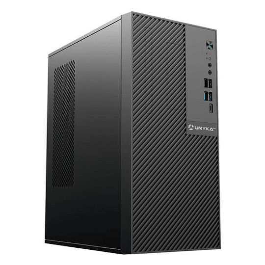 CAJA SEMITORRE/MICRO-ATX UNYKA NUMEN S/FUENTE USB3.0 TYPEC NEGRA