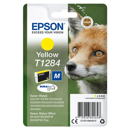 TINTA EPSON C13T12844012 T1284 AMARILLA