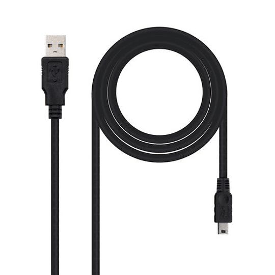 CABLE USB NANO CABLE USB2.0 A/M - MINI USB 5PIN/M 1.8M NEGRO