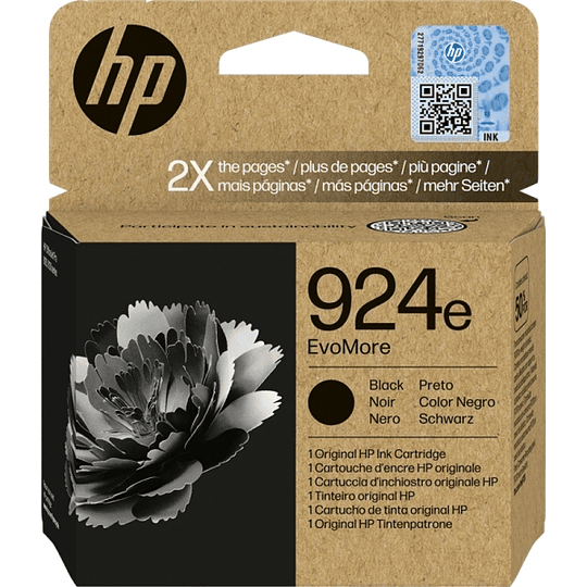 HP 924e Negro Cartucho de Tinta Original - 4K0V0NE