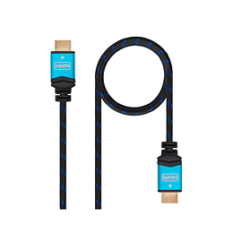 CABLE HDMI V2.0 4K NEGRO 0.5M NANOCABLE