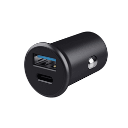 CARGADOR USB COCHE MAXO PD 38W USB-C + USB-A NEGRO TRUST