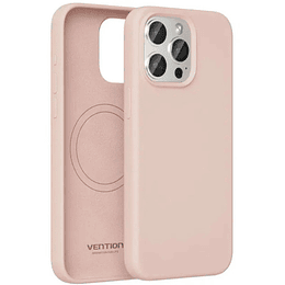 FUNDA SILICONA MAGSAFE IPHONE 14 PRO ROSA VENTION