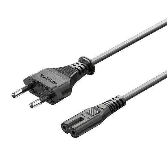 CABLE ALIMENTACION FORMA 8 CEE7/16/M-C7/H 1.8 M NEGRO VENTION