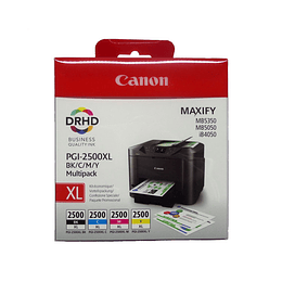 MULTIPACK 4 CARTUCHOS CANON TINTA PGI-2500 XL BK/C/M/Y