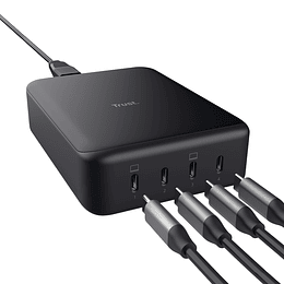 CARGADOR DE SOBREMESA MAXO USB 4xUSB-C 240W NEGRO TRUST