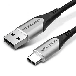 CABLE USB-A A USB-C M-M 3 M GRIS VENTION