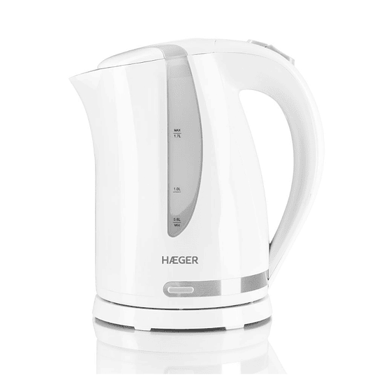 HERVIDOR ELECTRICO WHITENESS 1.7L 2200W BLANCO HAEGER