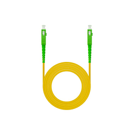 CABLE DE FIBRA OPTICA SC/APC A SC/APC SIMPLEX LSZH 5 M AMARILLO NANOCABLE