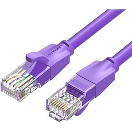 CABLE DE RED LATIGUILLO RJ45 UTP CAT6 AWG26 2 M MORADO VENTION