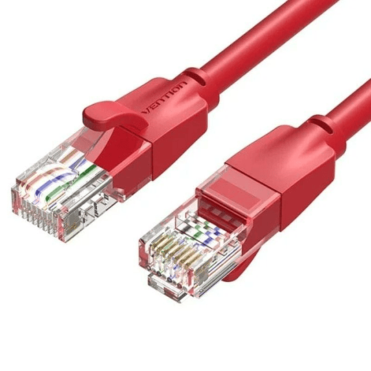 CABLE DE RED LATIGUILLO RJ45 UTP CAT6 AWG26 1 M ROJO VENTION