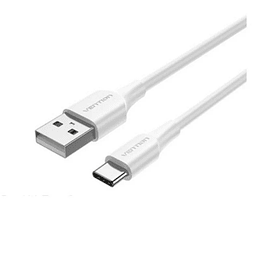 CABLE USB 2.0 TIPO USB-C A USB-A 1 M BLANCO VENTION