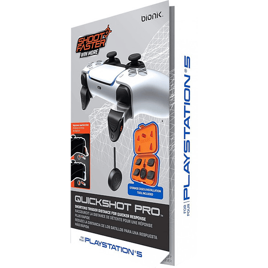 BIONIK QUICKSHOT PRO (4 TRIGGERS + ADAPTADOR+ CAJA ALMACENAMIENTO)/