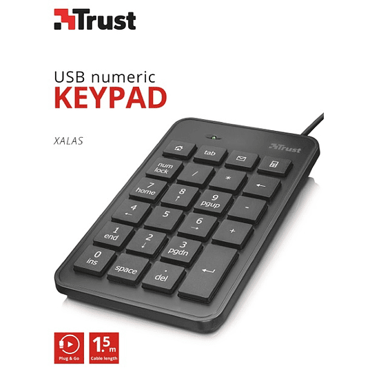 TRUST XALAS USB NUMERIC KEYPAD/