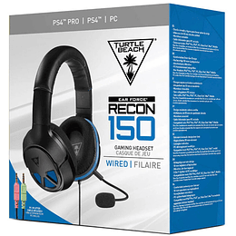 TURTLE BEACH WIRED GAMING HEADSET RECON 150 BLACK (NEGRO) (PS5/PS4/PC)/