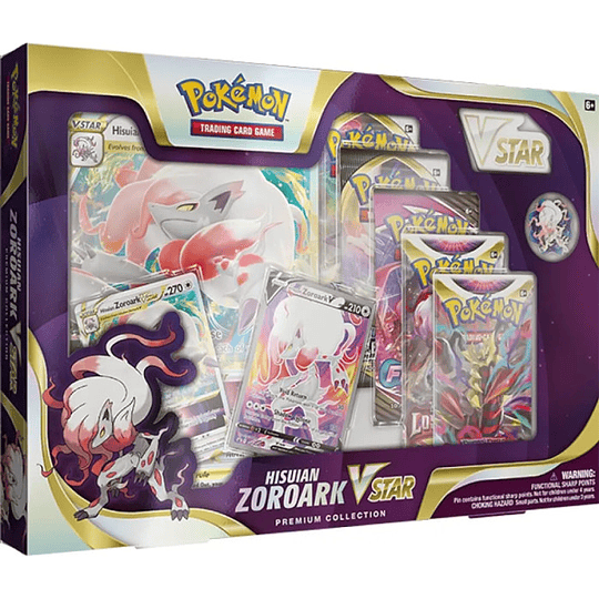 POKEMON JUEGO DE CARTAS COL. PREMIUM ZOROARK DE HISUI V-ASTRO  (ESP)/PEGI 3