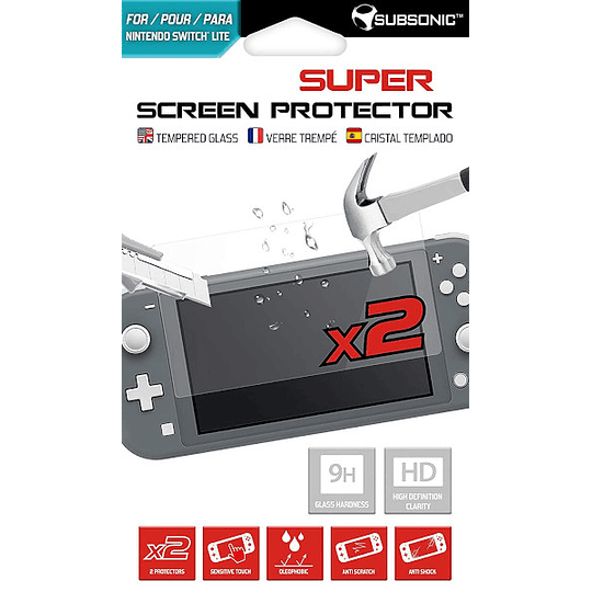 SUBSONIC SUPER SCREEN PROTECTOR x 2 (SWITCH LITE)/