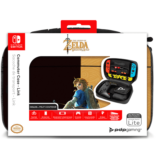 PDP COMMUTER CASE ZELDA BREATH OF THE WILD NEGRO/ORO (LITE)/