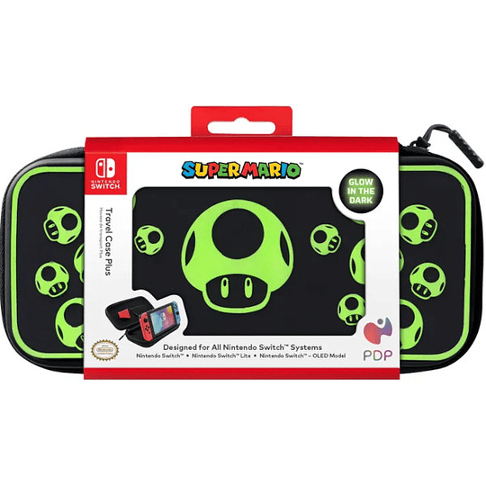 PDP SUPER MARIO TRAVEL CASE PLUS GLOW IN THE DARK (SWITCH/LITE/OLED)/