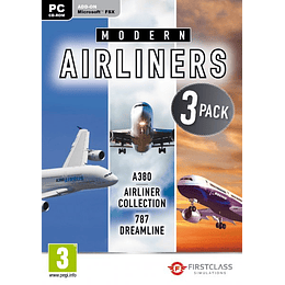 MODERN AIRLINERS A380 AIRLINER COLLECTION & 787 DREAMLINE -FSX/PEGI 3