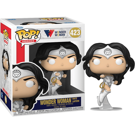 FUNKO POP! HEROES - WONDER WOMAN 80TH: WONDER WOMAN WHITE LANTERN (423)/PEGI 3