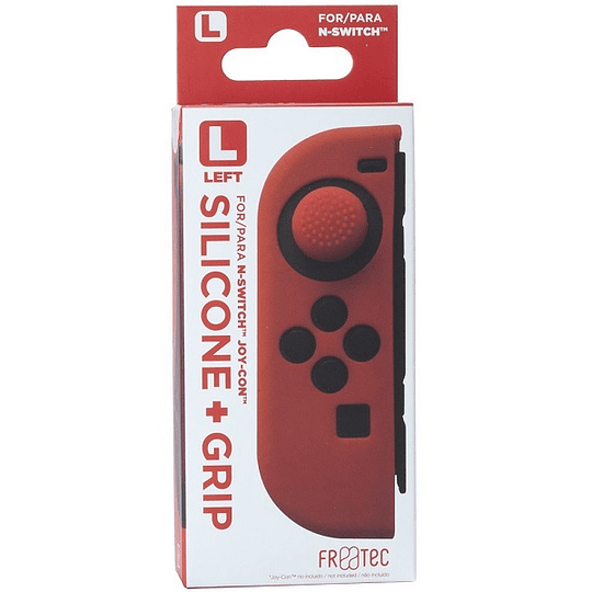 FR-TEC  SILICONE + GRIP FOR JOY-CON IZQUIERDO (LEFT) ROJO/