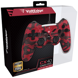 VOLTEDGE WIRED CONTROLLER CX40 CAMO RED (PS3/PC)/