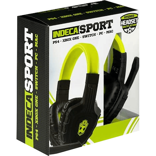 INDECA SPORT STEREO HEADSET INDECA SOUND(PS4/XBONE/SWITCH/PC/MAC)/