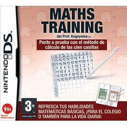 MATHS TRAINING: DEL PROF.KAGEYAMA (3DSXL/3DS/2DS)/PEGI 3