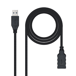 Nanocable Cable USB 3.0 Tipo A M/H  2m