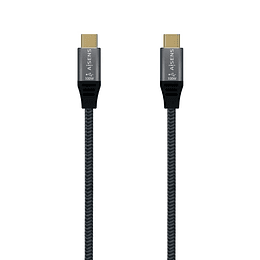 Aisens Cable USB3.2 Gen2X2 5A E-Mark CM-CM Gris 2M