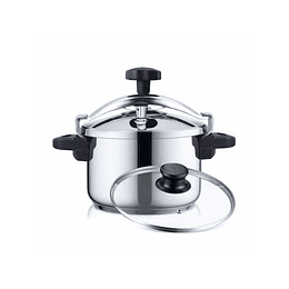 OLLA INOX PLUS + VALVULA ROTATIVA 4L HAEGER