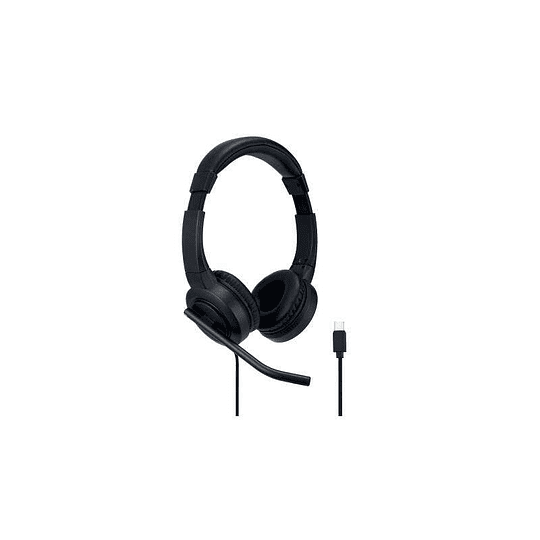 Kensington H1000 Auriculares con Microfono USB-C - Diadema Ajustable - Almohadillas Acolchadas - Controles en Cable - Cable Trenzado de 1.80m - Color 