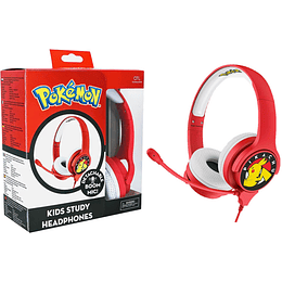 OTL HEADPHONES POKEMON PIKACHU RED (PS4/XBOX/SWITCH/MOVIL/TABLET)/PEGI 7