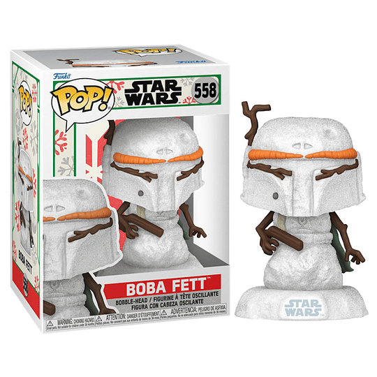 FUNKO POP! STAR WARS HOLIDAY SNOWMAN: BOBA FETT (558)/PEGI 3