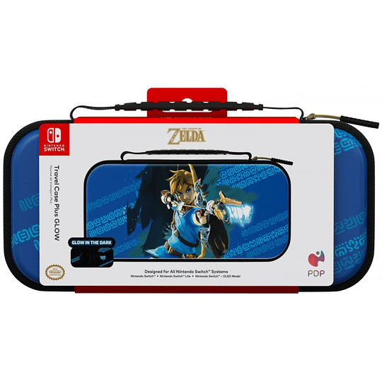 PDP TRAVEL CASE PLUS GLOW THE LEGEND OF ZELDA LINK HERO (GLOW IN THE DARK)/