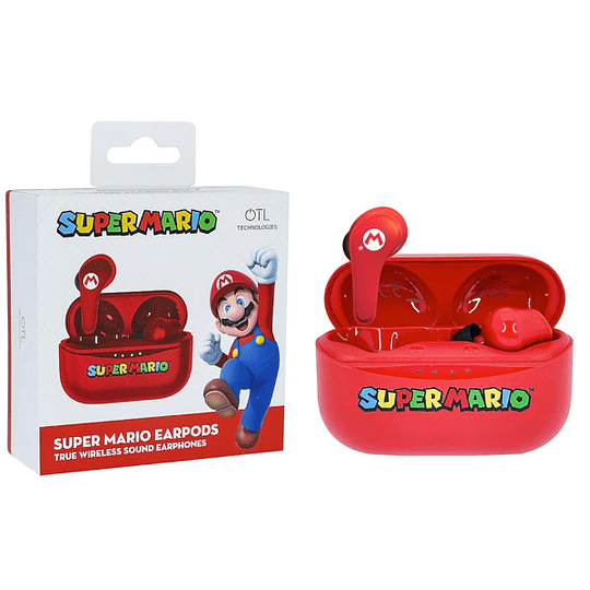 OTL WIRELESS EARPODS SUPER MARIO RED (ROJO)/PEGI 7